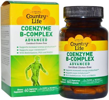 Country Life Coenzyme B-Complex, Advanced, 60 Vegetarian Capsules
