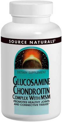 Source Naturals Glucosamine Chondroitin Complex with MSM, 120 Tablets