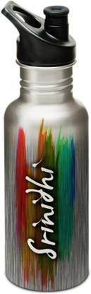 Hot Muggs Srinidhi - Me Paintbrush 600 ml Water Bottle