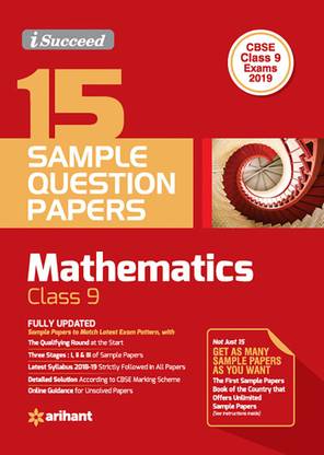 15 Sample Question Papers Mathematics Class 9th Cbse
