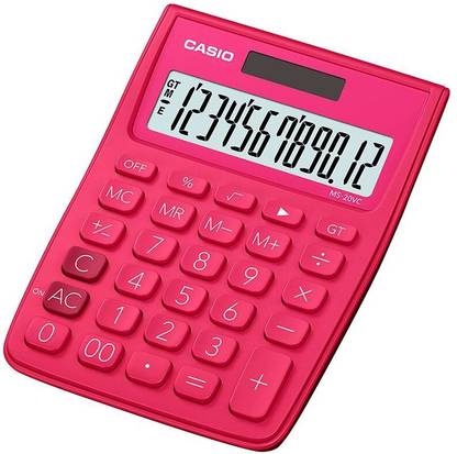 CASIO MS-20VC-RD Desktop Basic  Calculator