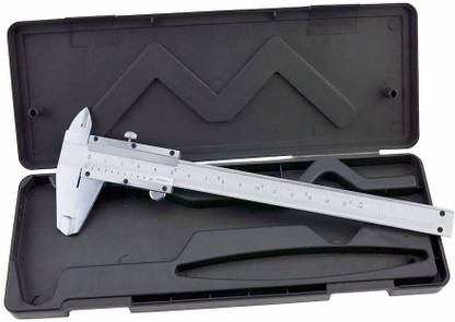 Divinext 150mm 6inch Mechanical Vernier Caliper Steel Ruler Scale Depth Gauge for Precision Measurements Outside/Inside Vernier Caliper