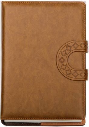 Viva Global ‘U’ Loop Multidated Portfolio Diary - 70 GSM with Refillable Sleeve Cover A5 Diary Ruled 400 Pages