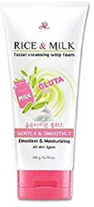 Gluta RICE & MILK FACIAL CLENSING WHIP FOAM MILK FACE WASH Face Wash