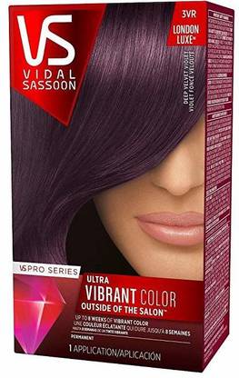 VIDAL SASSOON Pro Series Hair Color 3vr Deep Velvet Violet 1 Kit , Purple