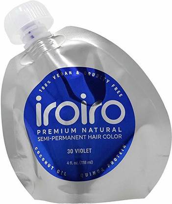 Iroiro Premium Natural Semi-Permanent Hair Color 30 Iro Violet (4oz) by , Blue