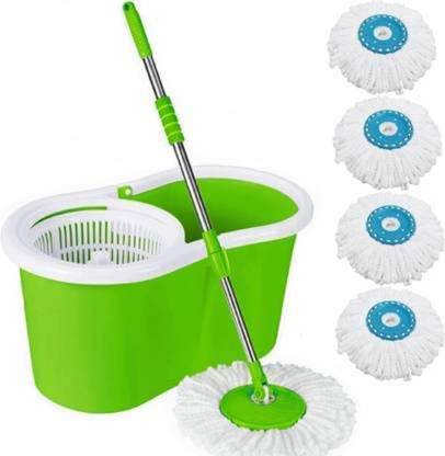 GTE Magic Spin Mop Bucket with 5 Refills Cleaning Mop Set