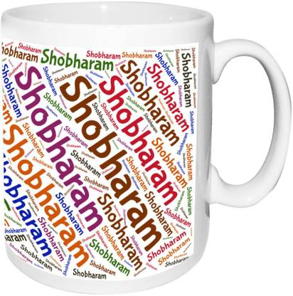 alwaysgift Shobharam Name white Birthday & Anniversary Gift Ceramic Coffee Mug