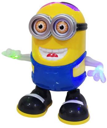 poksi dancing minion electric 360 degree rotating lighting and musical toy