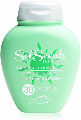 Solscents Sunscreen - SPF 50 PA++ Sol Scents Sunscreen Lotion, Cucumber Melon
