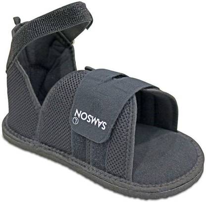 SAMSON Cast Shoes-Small(Black) Foot Support