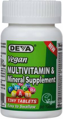 Deva Vegan Multivitamin & Mineral Supplement 90 Tiny Tablets