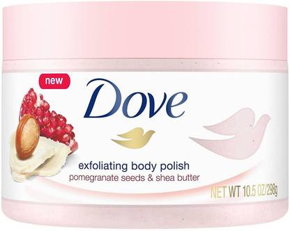 DOVE Exfoliating Pomegranate and Shea Polish Body Polish. Scrub