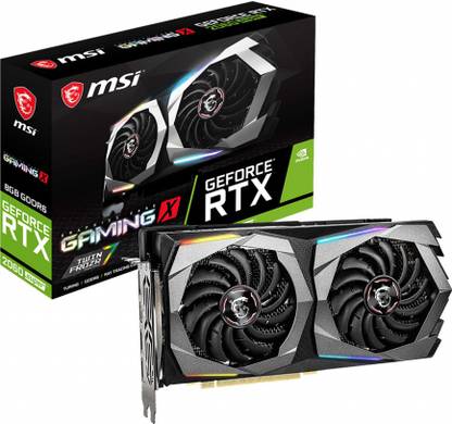 MSI GeForce RTX 2060 SUPER GAMING X GDDR6 8 GB NVIDIA Chipset 256 bit 1695 MHz Graphics Card