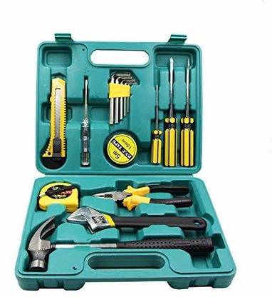 RAINBOW 16 Pcs Hardware Tool Set Kit Tool Box with Hand Tool Kit