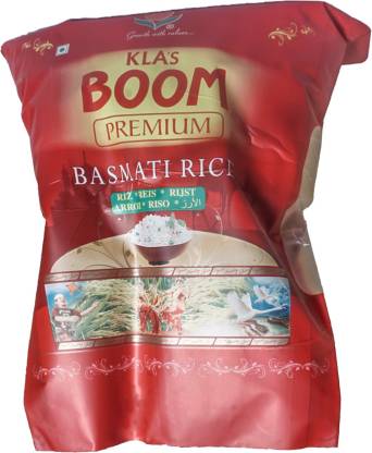 KLA Boom Premium Sharbati  Basmati Rice Basmati Rice (Medium Grain, Steam)