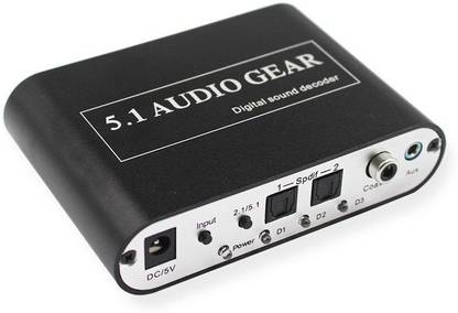 microware 5.1 Audio Gear Digital Sound Decoder Converter Media Streaming Device