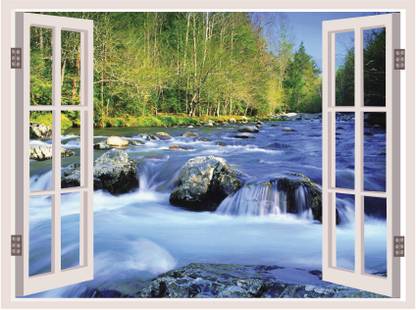 Creatick Studio Waterfall Window Illusion 3D Poster