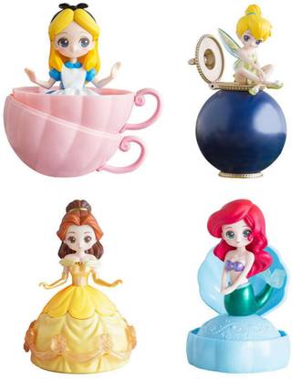 Toy Mela 4 pcs Princess Tinker Bell, Alice, Belle, Ariel 10-14 cms
