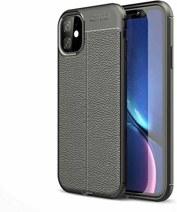 Plus Shine Back Cover for Leather Texture Auto Focus Back Case Cover for Apple iPhone 11