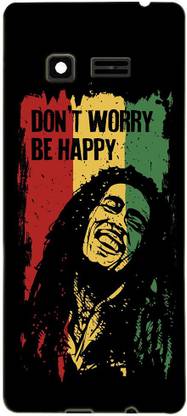 METOO Back Cover for Jio F90, Don't Worry, Be Happy ,Text Design Printed Back Cover Print : 153