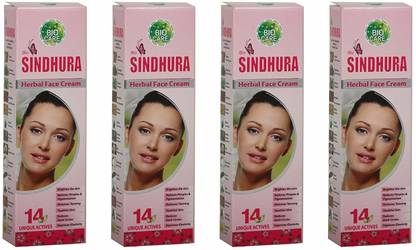 BIO SINDHURA Herbal Face Cream - 25gm (Pack of 4)