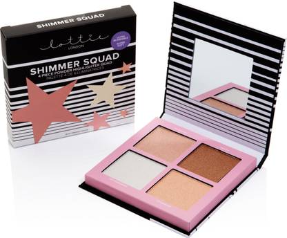 Lottie London SHIMMER SQUAD- POWDER HIGHLIGHTER QUAD Highlighter