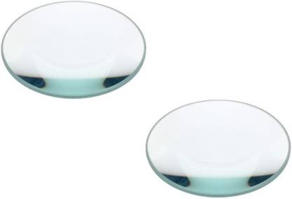 ERHIndia 2 Pcs of 50 mm Diameter Double Convex Lens Focal Length 15 cm