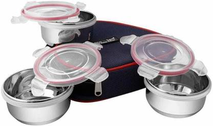 Shri & Sam B07VG91DVX 3 Containers Lunch Box
