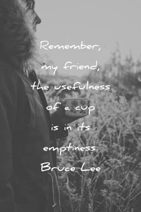 Hs Creation's Inspirational Quotes By Bruce Lee Poster Size (18" x 12" x 0.1"). Paper Print