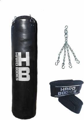 Hard Bodies Synthetic -UNFILLED Punching Bag Hanging Chain Hanging Bag