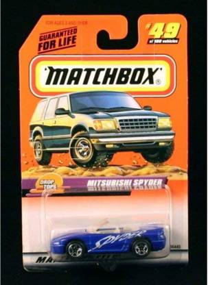 MATCHBOX MITSUBISHI SPYDER BLUE 1999 -Cast Vehicle