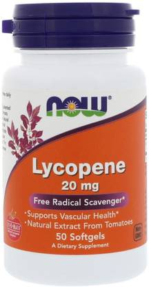 Now Foods Lycopene, 20 mg, 50 Softgels