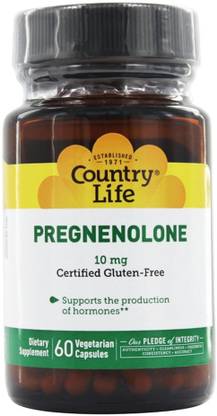 Country Life Pregnenolone, 10 mg, 60 Veggie Caps