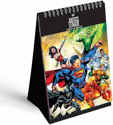Mc Sid Razz DC Comics - Calendar 2019-20" Monthly Desk Calendar 2019/2020 Table Calendar