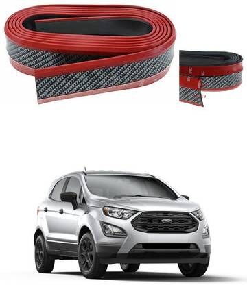PRTEK Side Skirt Protector Carbon Fiber Pattern Red 122 Car Beading Roll For Bumper, Grill and Garnish Cover, Window