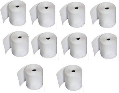 SWAGGERS Credit card swipe machine thermal paper rolls-2inchx25mtr(10 rolls) Thermal Cash Register Paper