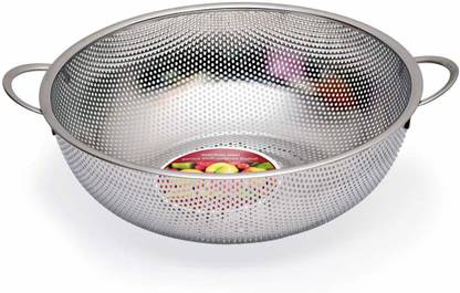 Mukhivala Stainless Steel Round Hole Collapsible Colander