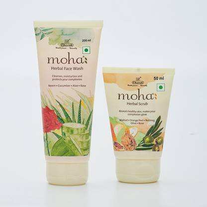 Moha HERBAL FACEWASH 200ML+ HERBAL SCRUB 50ML