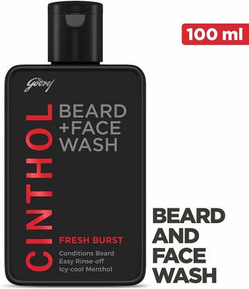 CINTHOL 2-in-1 Beard Wash +  – FRESH BURST, 100ml Face Wash