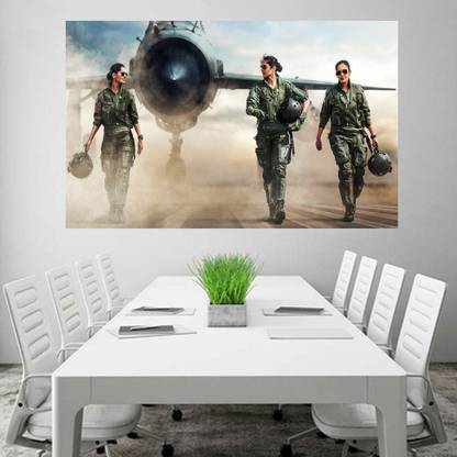 Indian Woman Fighter Pilots Wallpaper Poster Paper Print