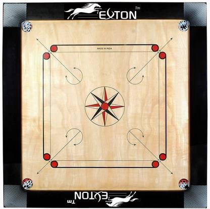 exton CORRAM BOARD 35*35 3 INCHI BOD 76.2 cm Carrom Board