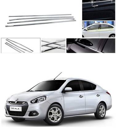 PRTEK Lower Window Garnish (Chrome) Set of 4 Compatible with 033 Chrome Renault Scala Side Garnish