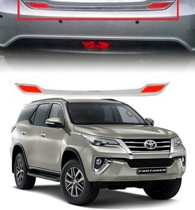 PRTEK Rear Trunk Dicky (Chrome) 044 Chrome Toyota Fortuner Rear Garnish