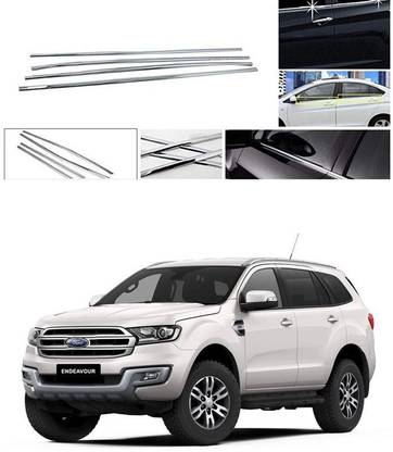 PRTEK Lower Window Garnish (Chrome) Set of 4 Compatible with 120 Chrome Ford Endeavour Side Garnish