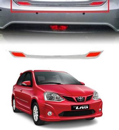 PRTEK Rear Trunk Dicky (Chrome) 136 Chrome Toyota Etios Liva Rear Garnish
