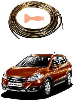 PROEDITION Beading, Flexible Styling PVC Moulding Trim Strip, (5 Meters, GOLD)043 Car Beading Roll For Bumper, Grill and Garnish Cover, Window