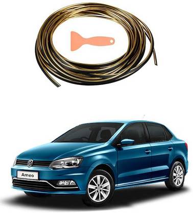 PRTEK Beading, Flexible Styling PVC Moulding Trim Strip, (5 Meters, Red)024 Car Beading Roll For Bumper, Grill and Garnish Cover, Window