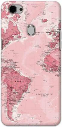 SKYCO Back Cover for SKYCO back cover for Oppo F7 - WORLD MAP-GLOBE MAP
