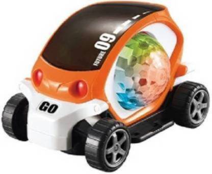 Toyvala Unique Musical Car Rotate 360� With Flashing Light & Music Having Multicolor Lighting